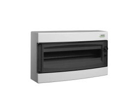 Rozdzielnica modułowa 1x18 natynkowa IP40 drzwi przeźroczyste PNS