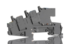 Listwa zaciskowa uziemienia 12 AWG żyły: 5 Szary Wciskane Phoenix Contact