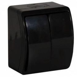 Łącznik świecznikowy n/t AQUATIC, IP44, czarny,OR-OE-7101/B