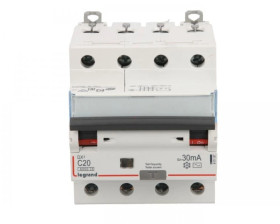 Wyłącznik różnicowo-nadprądowy 4P 20A C 0,03A typ AC P314 DX3 411187