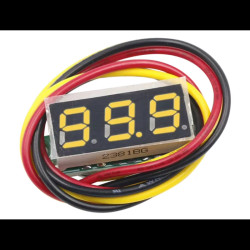 Moduł woltomierza 0-100V z wyświetlaczem LED - Żółty