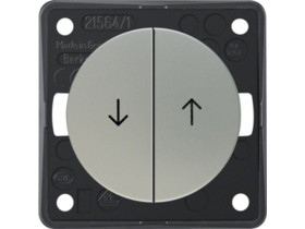 Integro Flow Wyłącznik żaluzjowy wieloklawiszowy przyciskowy nadruk symbol "strzałka" chrom 936532568 HAGER