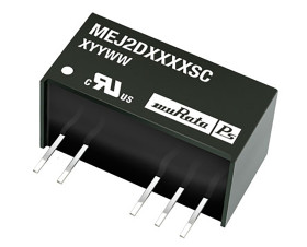 Przetwornica DC-DC, 2W, Uwe 4,5 → 5,5 V DC, Uwy ±12V dc, Iwy ±83mA, Murata Power Solutions