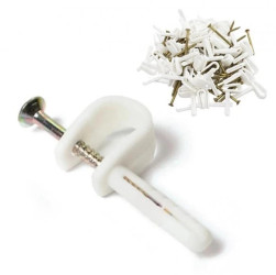 Trytyt Uchwyt z kołkiem szybkiego montażu do mocowania przewodów okrąłych UPo 50 szt