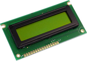 Wyświetlacz LCD Display Elektronik DEM16217SYH żółto-zielony 16 x 2 Pixel (S x W x G) 84 x 44 x 6.5 mm