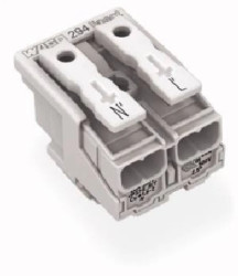 Złączka zasilająca 2-biegunowa bez styku PE Linect 294-8022 /1000szt./