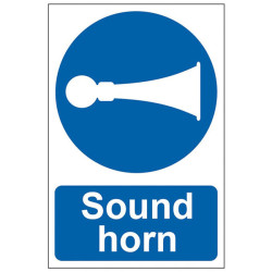 Scan 250 Sound Horn - PVC Sign 200 x 300mm