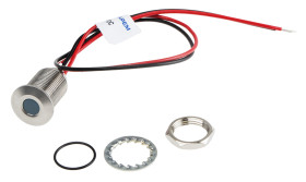 Lampka kontrolna do montażu panelowego 1.8 → 3.3V dc, niebieska 10mm LED Wyprowadzenia RS PRO