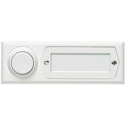 Grothe 51013 Bell Button White 12V/1.5A Surface Mount 1 Doorbell Button
