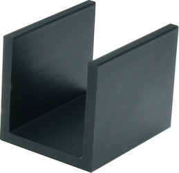 Extruded heatsink, (L x W x H) 30 x 30 x 30 mm, 6.8 K/W, black anodized, 10017953