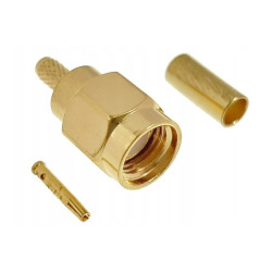 Wtyk SMA-RP RG174/RG316 zaciskany/otwór