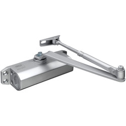 UNION J-CE3F-SIL CE3F Fixed Size 3 Rack &amp; Pinion Door Closer Silver