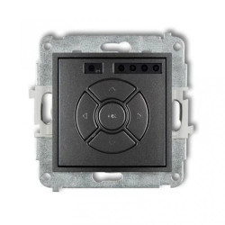 ICON Mechanizm elektronicznego sterownika roletowego (sterowanie lokalne) grafitowy 11ISR-1