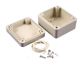 Obudowa uniwersalna Poliwęglan RP 40 mm 65 mm wys. zew. 60 mm Hammond IP65 Czarny, Jasnoszary, Białawy Kołnierzowe