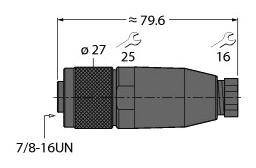 Turck 6914501 Złącze niekonfekcjonowane czujnika/aktuatora 1 szt.