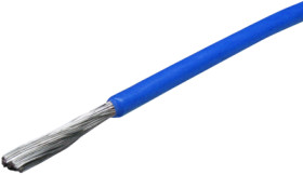 FEP-switching strand, highly flexible, 1.5 mm², 392 x 0.07 mm, blue, outer Ø 2.5 mm, BYB-5-94F917