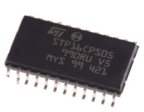 Sterownik LED STP16CPS05MTR, SOIC, 24-Pin, 100mA, 3 → 5,5 V AC, STMicroelectronics
