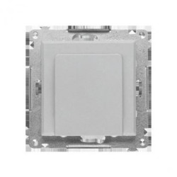 Simon 55 Elektroniczny łącznik hotelowy z podświetleniem LED (moduł) Aluminium mat TEWH1.01/143