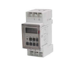 Timer cyfrowy Maclean Energy MCE09 na szynę DIN 10 programów 3600W max 156 programów MCE09