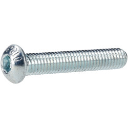 R-TECH 337355 M6 X 35 Hex Socket Button Screws Steel BZP - Pack Of 100