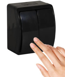 VIPLAST KOALA Łącznik Świecznikowy Hermetyczny Czarny