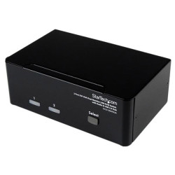 StarTech.com SV231DDVDUA 2 Port USB DVI VGA Dual Display KVM Switch with Audio