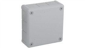 Puszka Natynkowa Pusta 12 Wlotów Viplast Vp-51 Szara Ip55 118X118x46mm 051-03