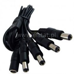 Rozgałęźnik gniazdo 2,1 / 5,5 na 4 wtyki 1,5M