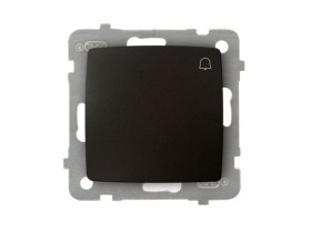 KARO Wyłącznik zwierny przycisk "dzwonek" IP-20 zaciski gwintowe czekoladowy metalik ŁP-6S/m/40 OSPEL