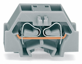 4-wire terminal, cage clamp, 0.08-1.5 mm², 1 pole, 18 A, 6 kV, light gray, 260-333