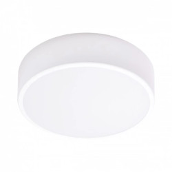 OVO plafon 2xE27 z mikrofalowym czujnikiem ruchu, 2x24W, biała stal, klosz szklany matowy, IP20, Ø 300,AD-PL-6284WE27SMM