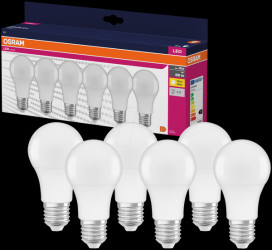 4058075845640 E27 LED bulb, 8 W, 806 lm, 2700 K, frosted, pack of 6