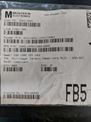 Kondensator ceramiczny 10uF 16V X7R 10% 1206 5szt.