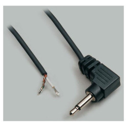 BKL Electronic Audio/NF Cable with 3.5mm Mono Jack Plug Angled