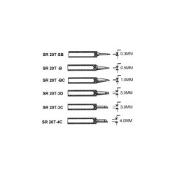 Grot do lutownicy SR20T-SB 0,3mm do stacji PENSOL SL20C,SL30CES