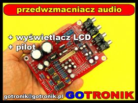 Przedwzmacniacz audio + selektor wejść