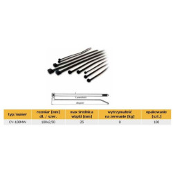 Opaska czarna 100x2,5 CV-100MW TRYTYT 700200