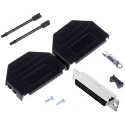 MH Connectors Mhdppk25Hd44Fs-K D-Sub Receptacle Set 180° 25 Pins Solder Bucket