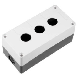 Kaseta obudowa biała 3x otwór 22mm