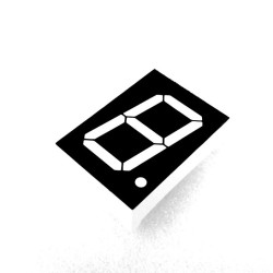 Wyświetlacz LED THT, 7-SEG, pojedynczy, 0.52 cal, Czerwony (Ultra Red), 660nm, 38mcd, anoda, Betlux