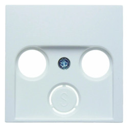 Element centralny do gniazda antenowego 2- i 3-wyjściowego śnieżnobiały połysk S.1/B.3/B.7 Glas 12038989