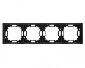 Simon Basic Ramka 4-krotna Neos IP20 czarny mat BMRC4/49