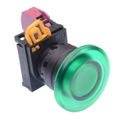 YW1L-A4E01Q0G Green 22mm Mushroom Maintained Push Button Switch NC IP65 IDEC