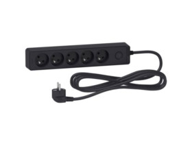 Przedłużacz 5-gniazd. z łącz. 5m antr.