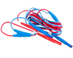 Przewód pomiarowy 3m dwużyłowy (U2 I2) /wtyki bananowe/ WAPRZ003DZBBU2I2