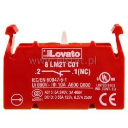 Styk NC tor rozwierny LM2T C01 LOVATO