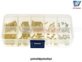 Tulejki dystansowe i nakrętki - zestaw 120 sztuk typ 2