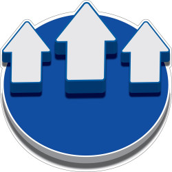 Oznaczenie dotyczące dystansu społecznego, Winyl, Niebieski/biały