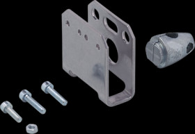 Mounting kit, with device protection, round profile, Ø 12 mm for optoelectronic sensors, E21223
