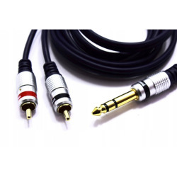 Kabel Jack 6,3mm wt.-wt.2xRCA 5m stereo digital Vitalco MK82